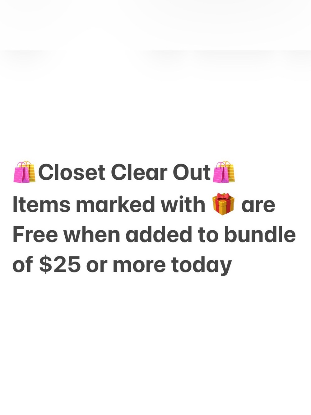 Closet Clear Out